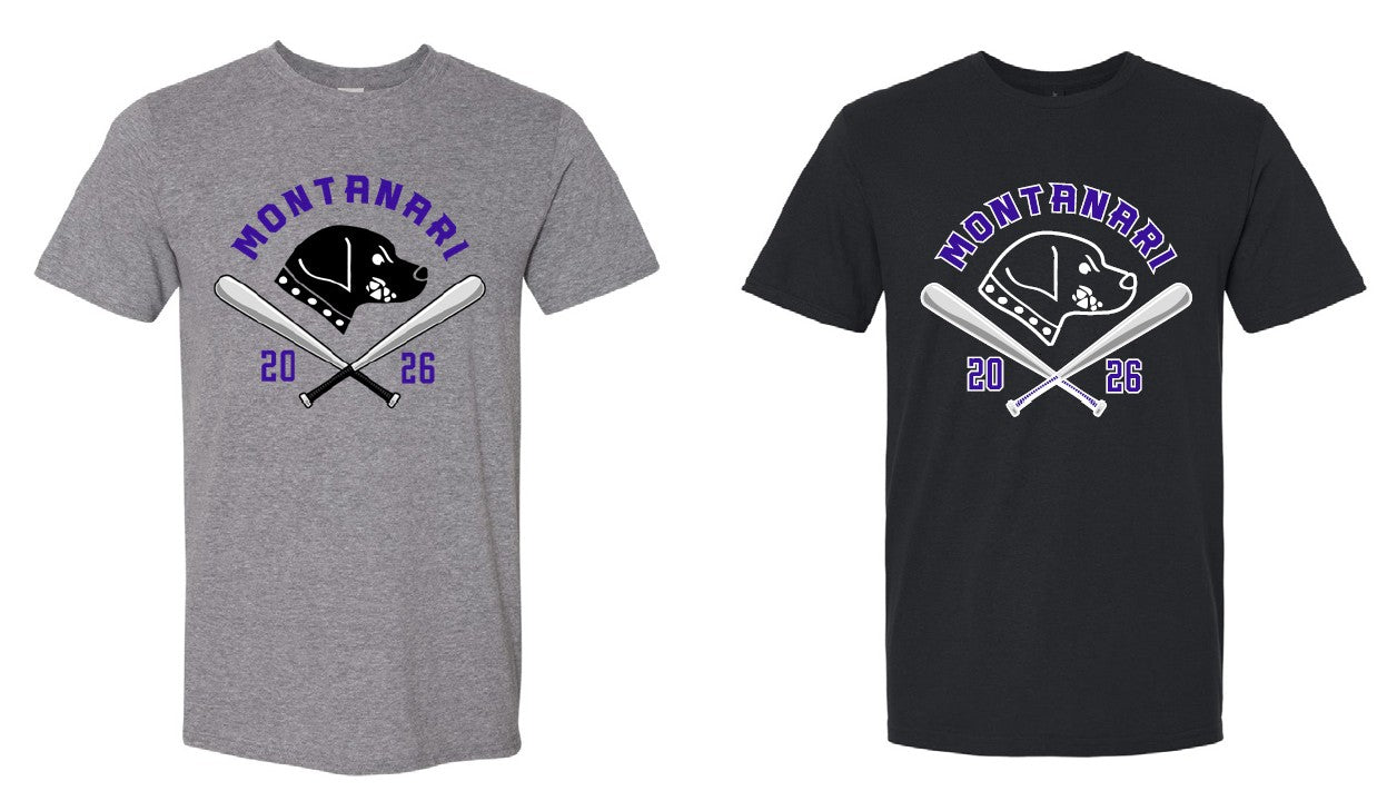 Montanari-2026 Bat design T-Shirt - Adult