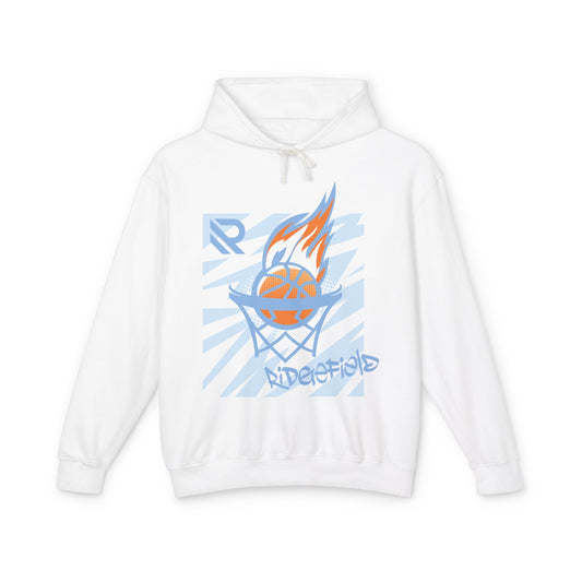Basketball flame hooded Sweatshirt