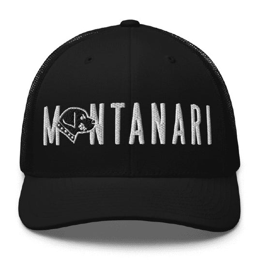 Montanari-Embroidered Retro Trucker Hat