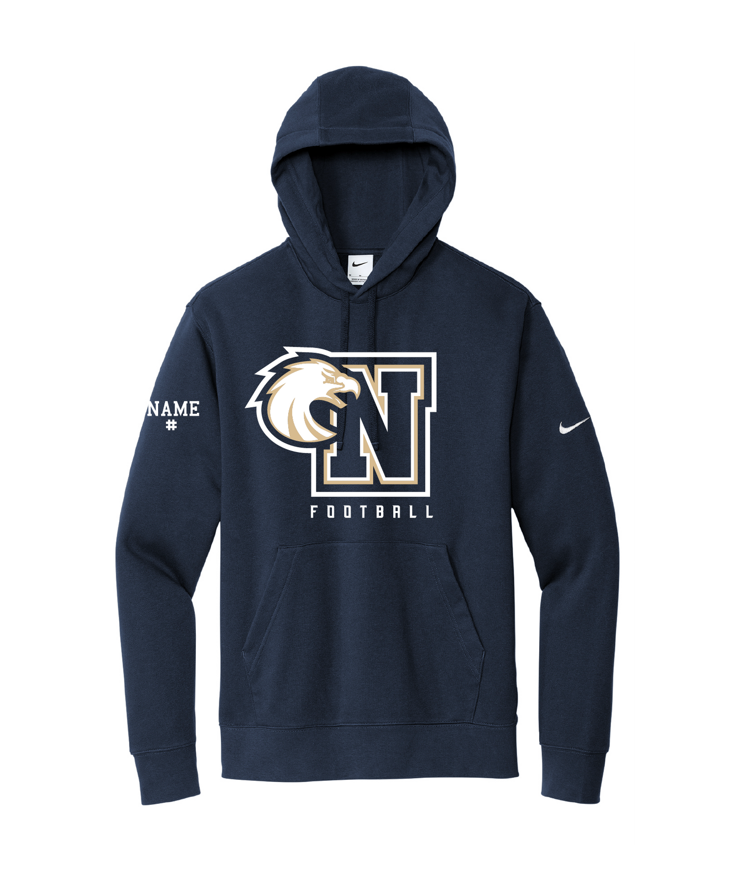 Adult Unisex Nike Club Fleece Sleeve Swoosh Pullover Hoodie