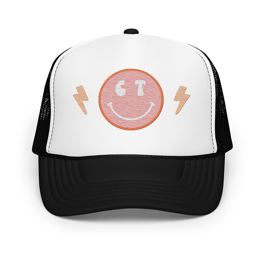 Smiley CT foam trucker hat