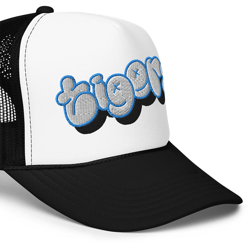 Tigers bubble font foam hat