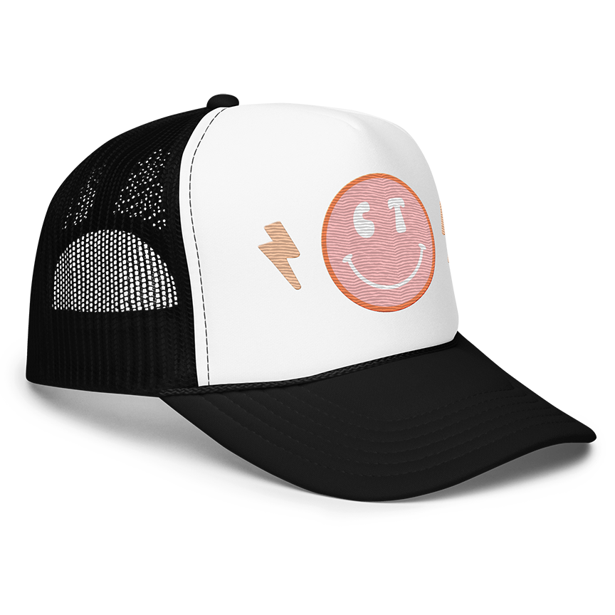 Smiley CT foam trucker hat