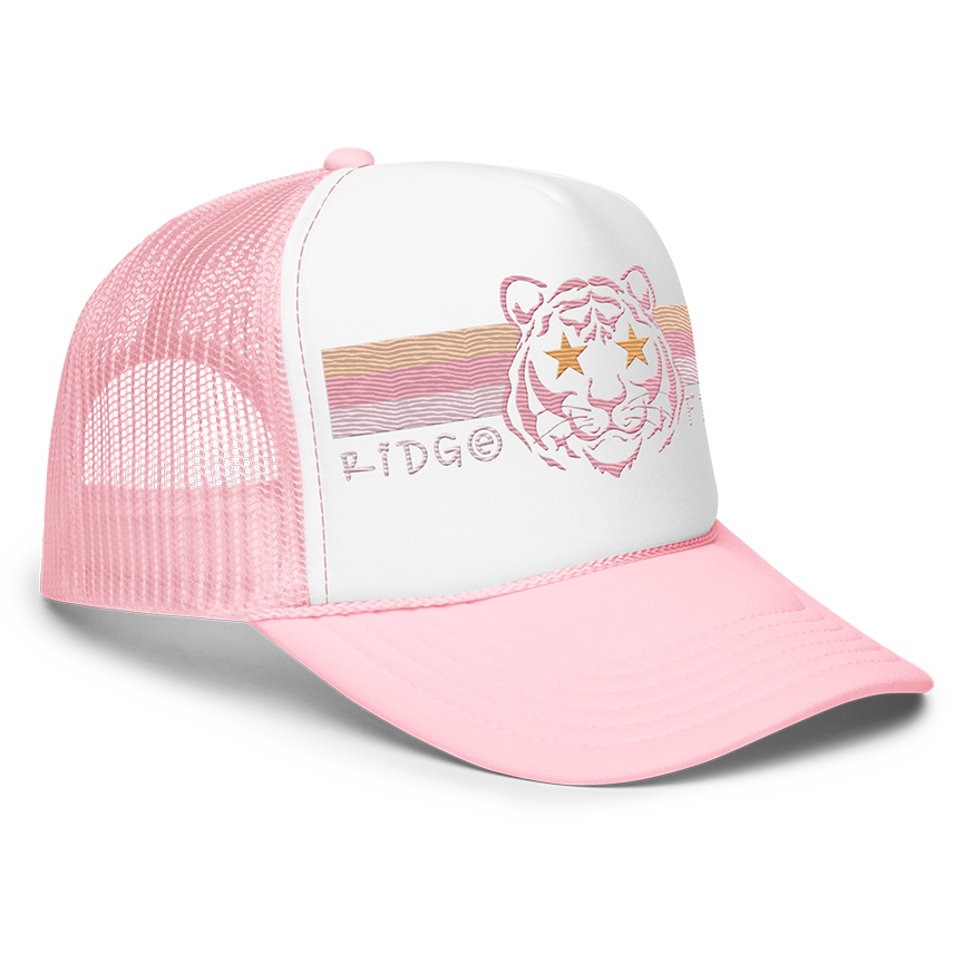 Tiger stars foam trucker hat