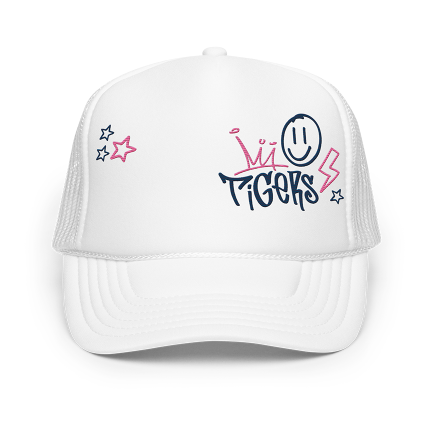 Tigers foam graffiti hat
