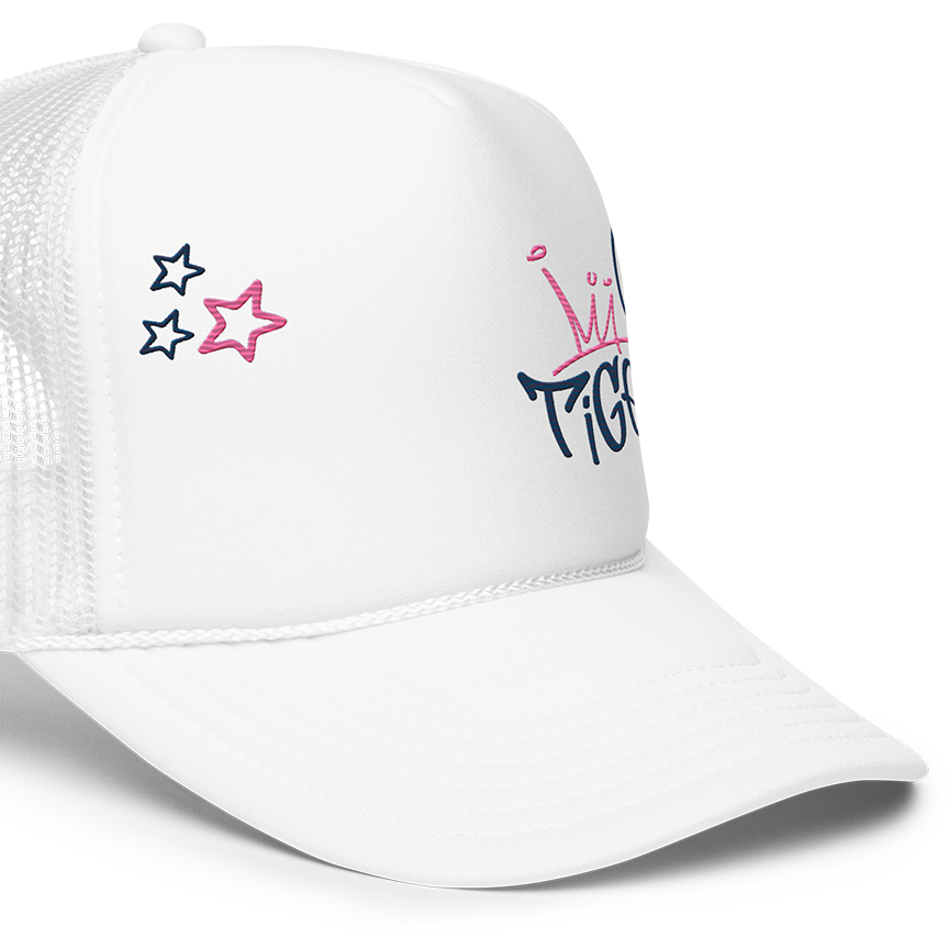Tigers foam graffiti hat