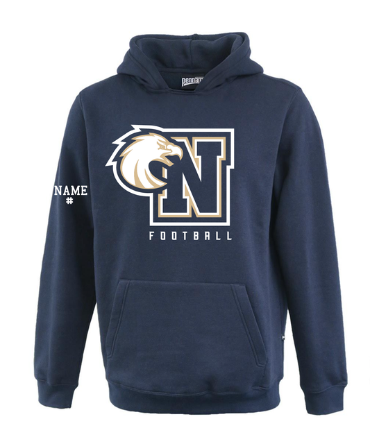 Youth/ Adult Pennant Rugger Hoodie (Navy)