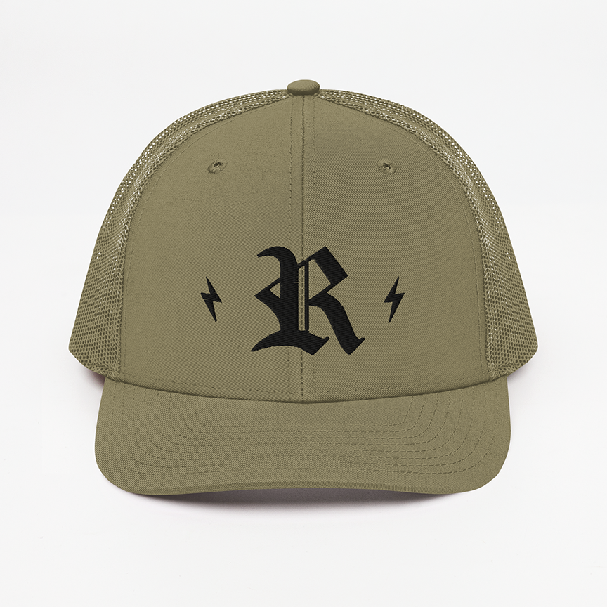 "R" bolt hat