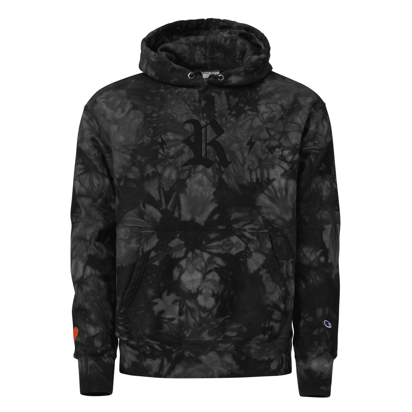 Tie Dye Embroidered Champion Hoodie