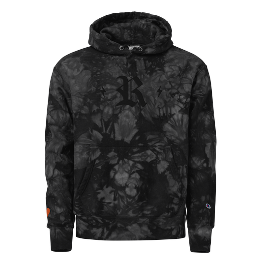 Tie Dye Embroidered Champion Hoodie