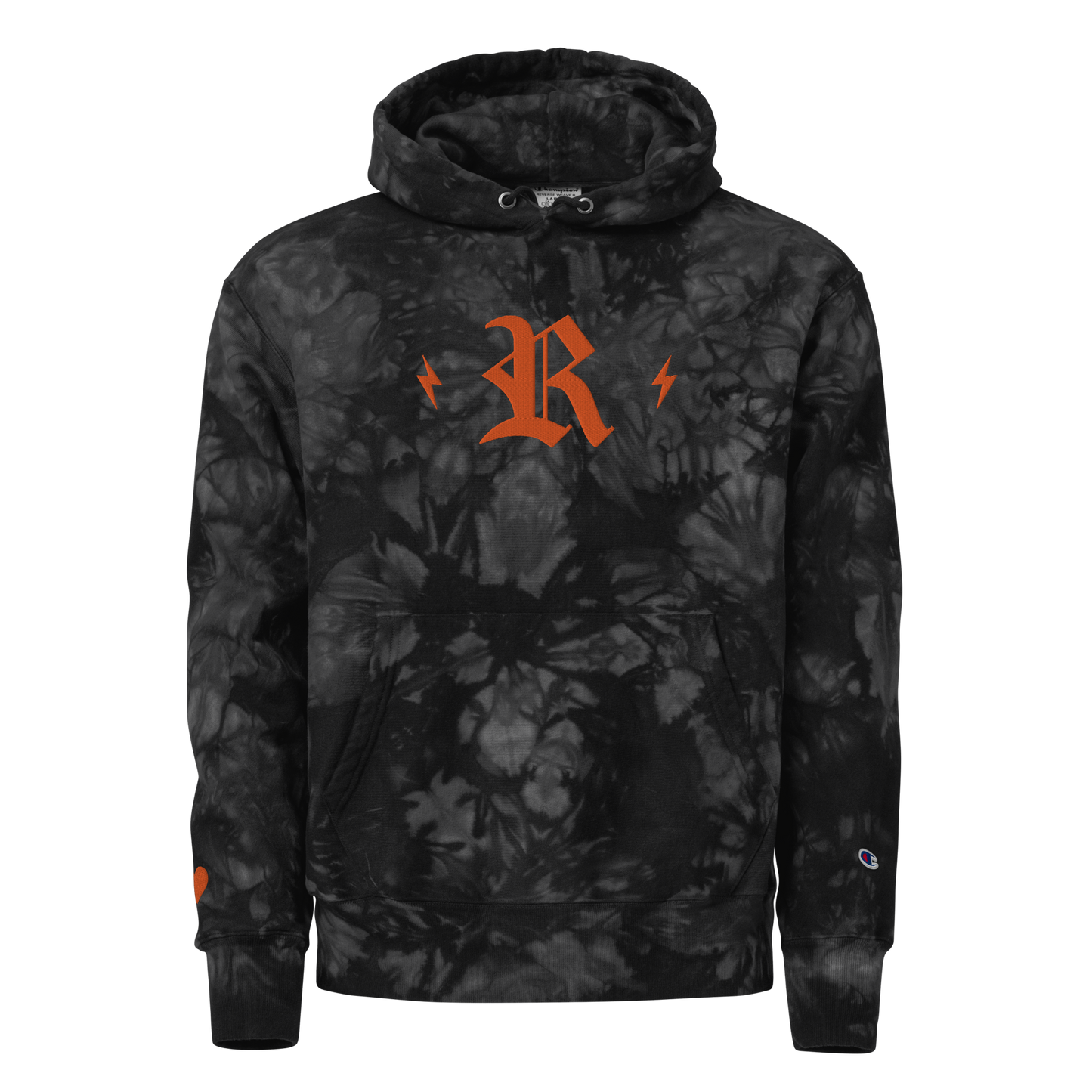 Tie Dye Embroidered Champion Hoodie