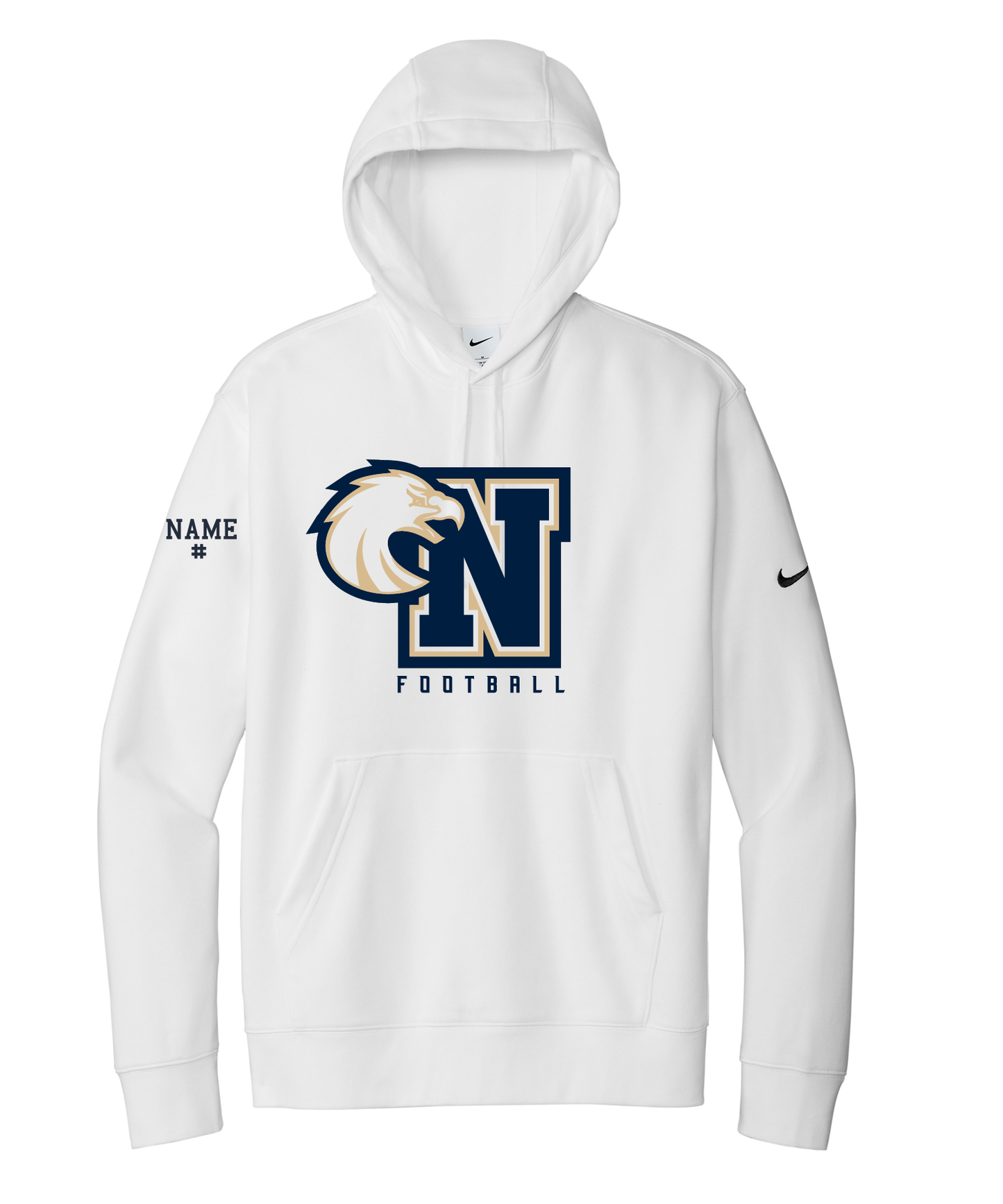 Adult Unisex Nike Club Fleece Sleeve Swoosh Pullover Hoodie